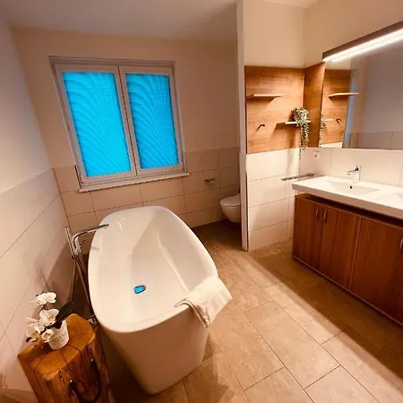 Die Haffhaeuser Ferienwohnung V 아파트 *